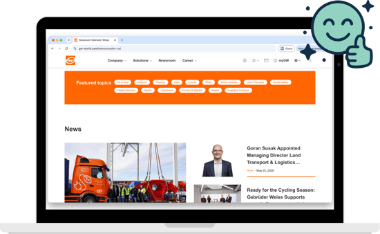 How to create a press kit Blog Graphics - gebrueder weiss newsroom