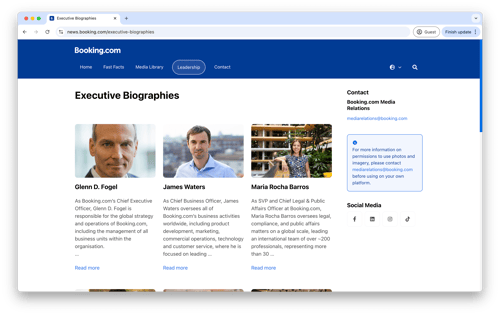 booking.com newsroom