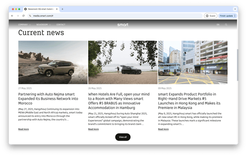 smart automobile newsroom