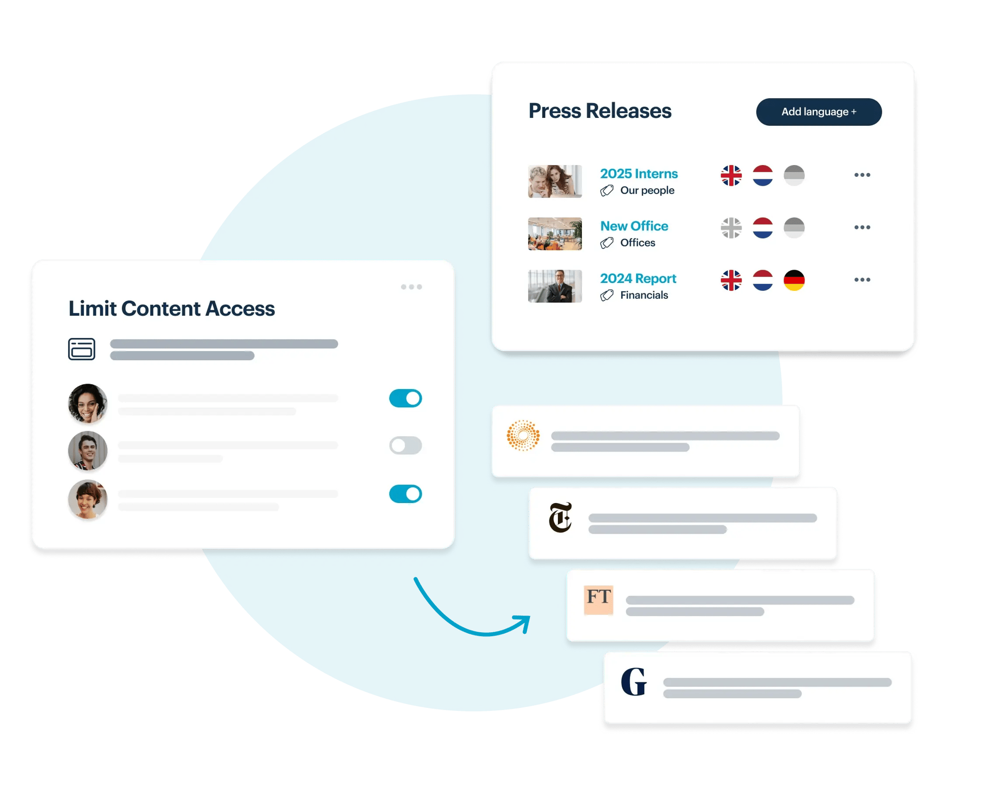 Publish and distribute press releases using Presspage's brand newsroom